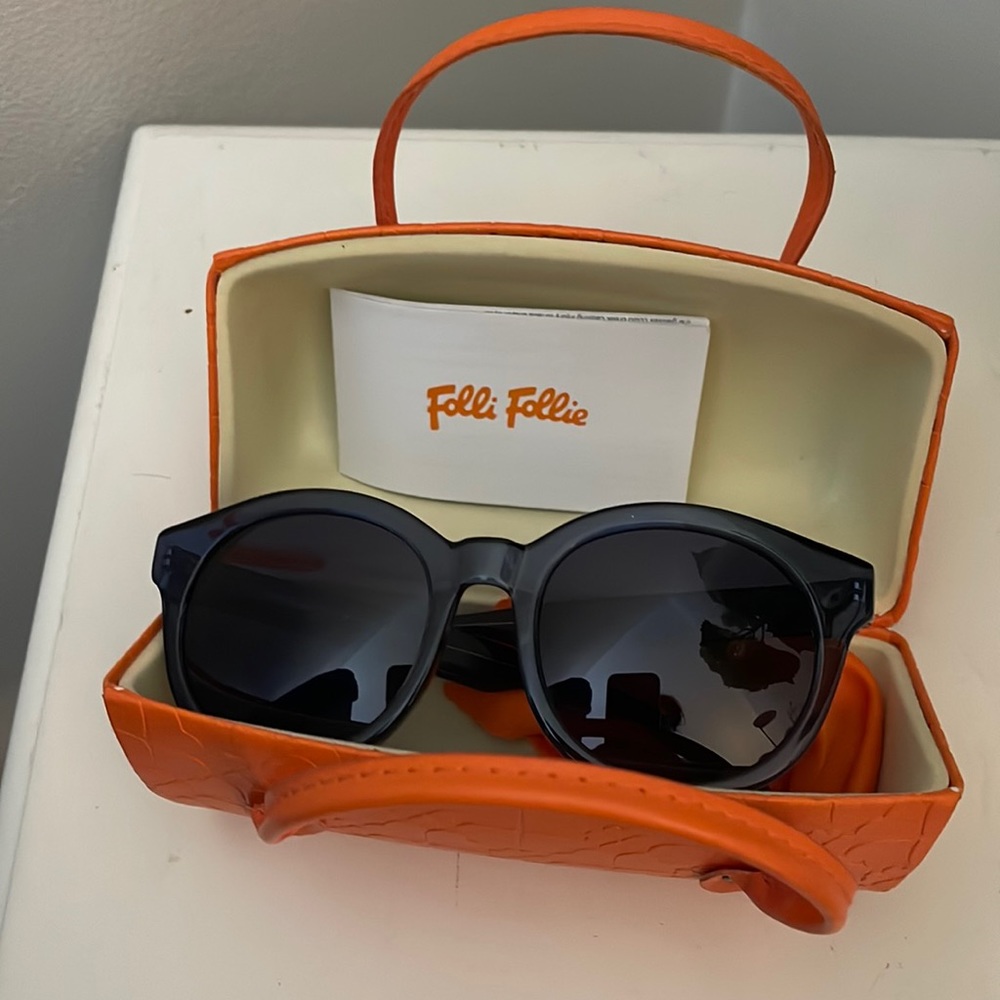 Dark Blue Folli Folli Sunglasses with Case